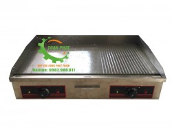 Bếp chiên rán nửa phẳng nửa rãnh dùng điện