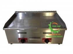 Bếp chiên rán nửa phẳng nửa rãnh dùng gas