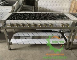 Bếp hầm 1 họng đốt to 2 vanh lửa, 8 họng đốt nhỏ 1 vanh lửa