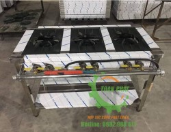 Bếp hầm 3 họng đốt 2 vanh lửa