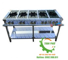 Bếp hầm 5 họng đốt 2 vanh lửa