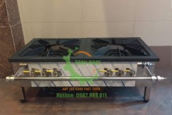 Bếp hầm đôi 2 họng đốt 3 vanh lửa