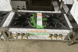 Bếp hầm đôi 2 họng đốt 3 vanh lửa