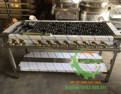 Bếp hầm 1 họng đốt to 2 vanh lửa, 8 họng đốt nhỏ 1 vanh lửa