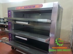 Lò nướng 3 tầng 9 khay gas