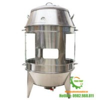 Lò quay vịt kính phi 90 dùng than, gas