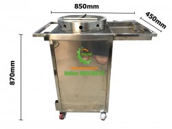 Máy làm bánh Crepe đơn dùng gas