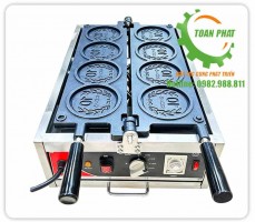 Máy làm bánh đồng xu dùng điện 4 khuôn