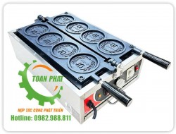 Máy làm bánh đồng xu dùng điện 4 khuôn