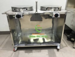 Máy làm bánh Crepe đôi dùng gas
