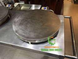 Máy làm bánh crepe đôi dùng gas ( mặt bếp chụp)