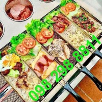 Máy làm cơm cháy kẹp 8 khuôn