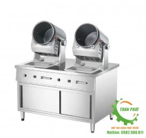 Máy rang cơm xào rau điện từ đôi