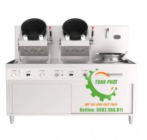 Máy rang cơm xào rau điện từ đôi