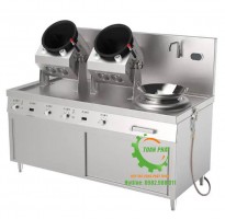 Máy rang cơm xào rau điện từ đôi