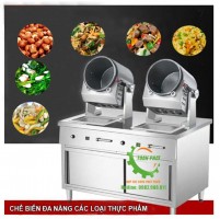 Máy rang cơm xào rau điện từ đôi