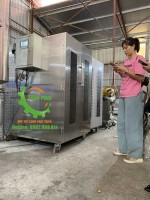Máy sấy cá 20 khay 2 cánh