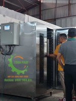 Máy sấy cá 20 khay 2 cánh