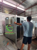 Máy sấy cá 20 khay 2 cánh