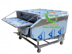 Máy vặt lông vịt gà 7 trục lô nằm ngang SL16