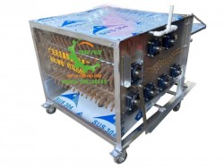 Máy vặt lông vịt gà 7 trục lô nằm ngang SL16