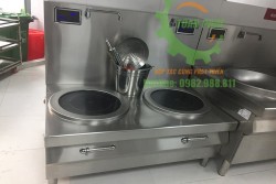 Bếp từ công nghiệp đôi mặt phẳng tròn
