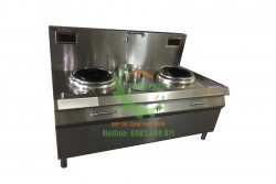 Bếp từ công nghiệp đôi mặt lõm chảo rời