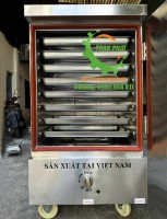 Tủ nấu cơm công nghiệp 8 khay sử dụng gas
