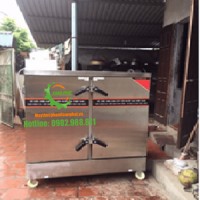 Tủ nấu cơm công nghiệp sử dụng gas điện  24 khay