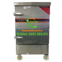 Tủ nấu cơm công nghiệp 10 khay Gas