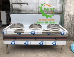 Bếp á bầu gang 3 họng đốt