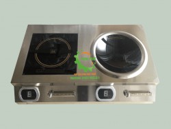 Bếp từ đôi 1 mặt phẳng 1 mặt lõm