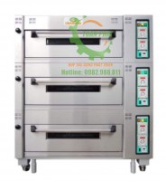 Lò nướng bánh 3 tầng 6 khay Chanmag Đài Loan