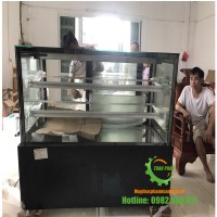 Tủ trưng bày bánh Vuông 3 tầng 1,2m