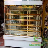 Tủ trưng bày bánh Vuông đá trắng 5 tầng