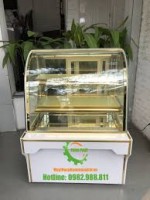 Tủ trưng bày bánh kem kính cong
