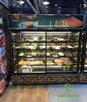 Tủ trưng bày bánh ngọt Vuông  5 tầng