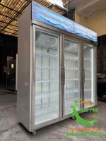 Tủ mát 3 cánh kính Việt Nam sản xuất