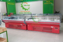 Tủ mát trưng bày bảo quản thịt tươi cửa hở