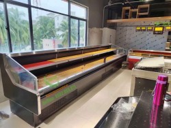 Tủ mát trưng bày bảo quản thịt tươi cửa hở