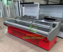 Tủ mát trưng bày bảo quản thịt tươi cửa hở