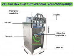 Máy chặt thịt mỡ đông lạnh công nghiệp