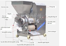 Máy tách xương cá 120kg/h