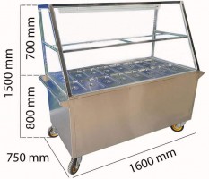 Tủ giữ nóng thức ăn 16 khay