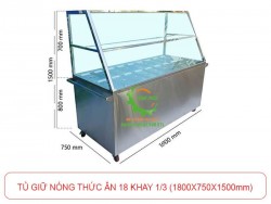 Tủ giữ nóng thức ăn 18 khay