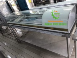 Tủ trưng bày Sushi 1 tầng kính trắng