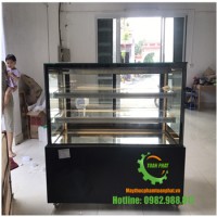 tủ trưng bày bánh Vuông 3 tầng 1,5m
