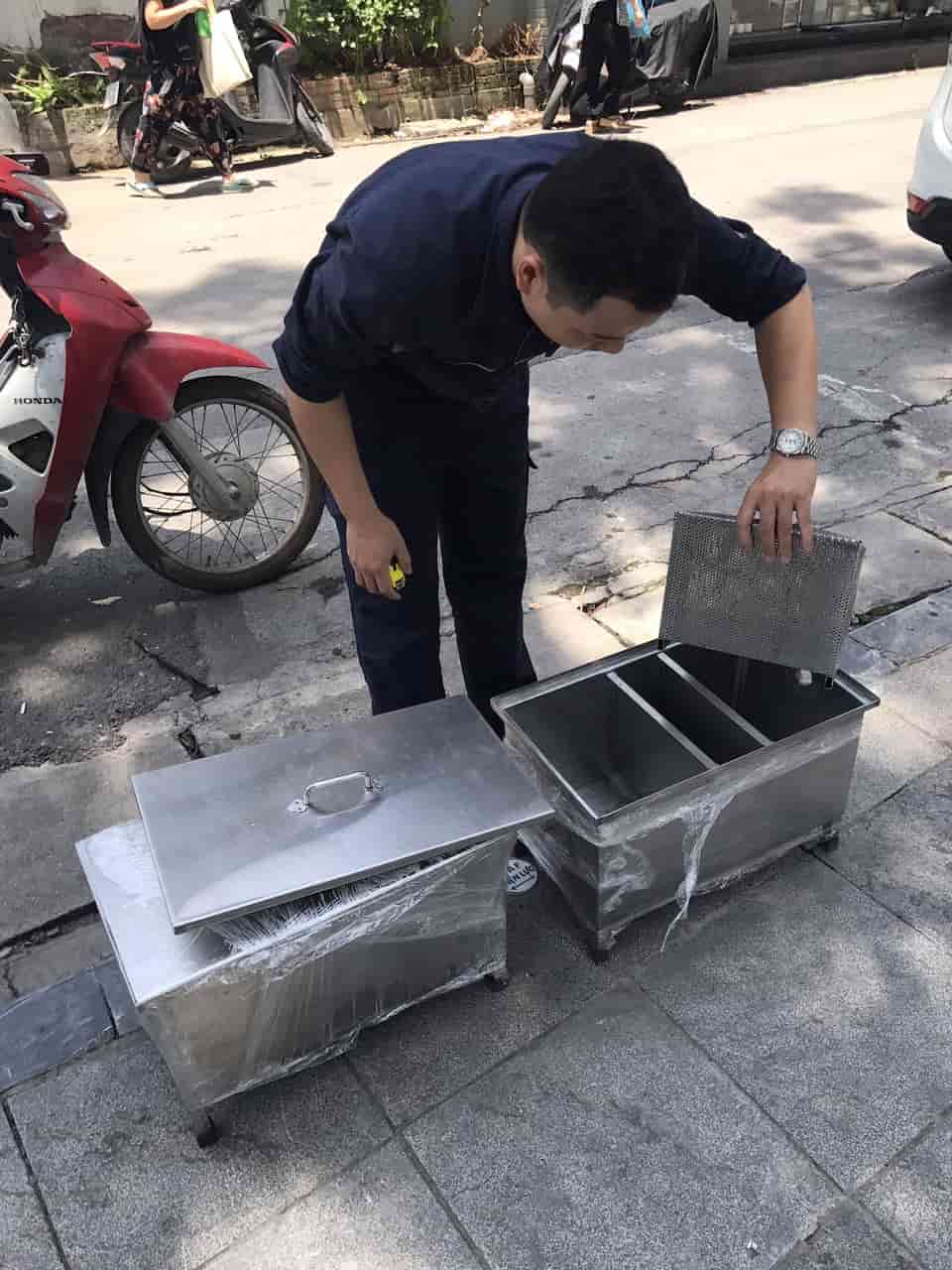 Bẫy mỡ Inox, bể tách mỡ