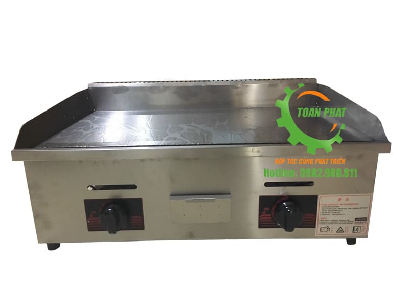 Bếp chiên rán mặt phẳng dùng gas