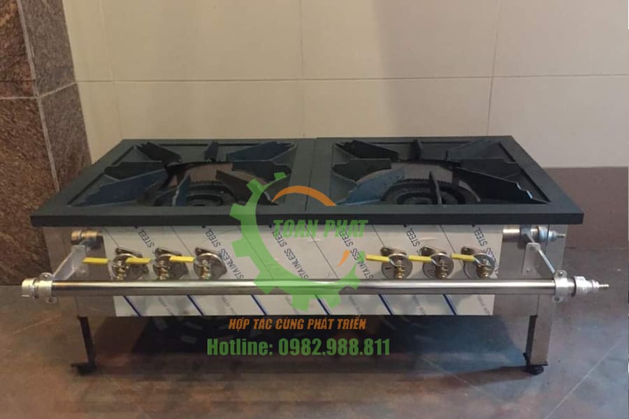 Bếp hầm đôi 2 họng đốt 3 vanh lửa
